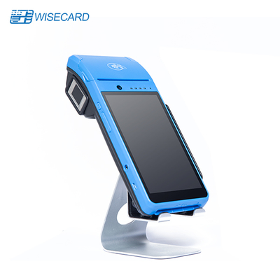 Wisecard New Metal RFID Chip Business Cards Handheld Smart Device Pos Terminal with Receipt Printer NFC Reader Barcode Scanner