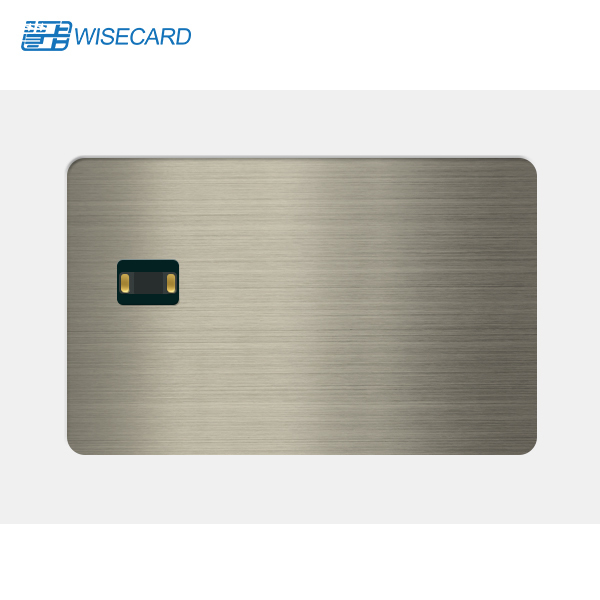 WCT Metal RFID NFC Chip Business Cards Customized Logo Fast Reading NFC Metal Card 144 Bytes