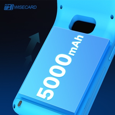 Hot Contactless  Payment WCT-T80 Mobile Android POS Terminal 5000mAh with  Thermal Printer Barcode Scanner